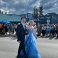 Princess Off-the-shoulder Tulle Ruffle Prom Dresses With Appliques
