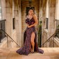 Mermaid V-neck Sparkly Velvet Sequin Prom Dresses With Beading