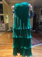 Ball Gown Strapless Chiffon Tiered Prom Dresses With Ruched