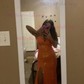 Sheath/Column V-neck Sparkly Sequin Backless Prom Dresses