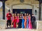 Sheath/Column V-neck Sparkly Sequin Backless Prom Dresses
