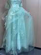 Princess Off-the-shoulder Tulle Ruffle Prom Dresses With Appliques