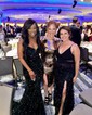 Black Mermaid V-neck Sparkly Velvet Sequin Prom Dresses