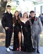Black Mermaid V-neck Sparkly Velvet Sequin Prom Dresses