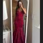 Mermaid Mermaid Strapless Sparkly Velvet Sequin Prom Dresses