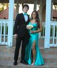 Unique Sheath/Column Satin Sweetheart Ruched Split Prom Dresses