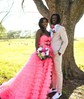 Princess Strapless Tulle Ruffle Tiered Prom Dresses