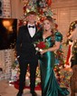 Sheath/Column V-neck Satin Corset Prom Dresses With Ruched