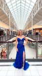 Sheath/Column Strapless Tulle Corset Prom Dresses With Appliques