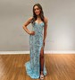 Sheath/Column Sweetheart Sparkly Sequin Prom Dresses