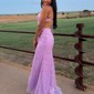 Mermaid V-neck Sparkly Sequin Prom Dresses