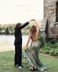 Mermaid V-neck Backless Sparkly Sequin Prom Dresses