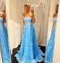 Ball Gown Sweetheart Tulle Corset Prom Dresses With Appliques