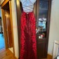 Sheath/Column Sweetheart Sparkly Sequin Prom Dresses With Floral