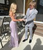 Sheath/Column Sweetheart Sparkly Sequin Prom Dresses With Floral