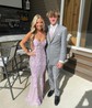 Sheath/Column Sweetheart Sparkly Sequin Prom Dresses With Floral