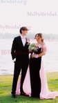 Ball Gown Off-the-shoulder Satin Velvet Prom Dresses With Bow