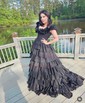 Ball Gown Off-the-shoulder Taffeta Ruffle Tiered Prom Dresses