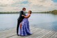 Ball Gown Sweetheart Tulle Tiered Prom Dresses With Ruched