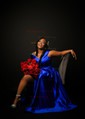 Ball Gown Off-the-shoulder Satin Prom Dresses With Ruched