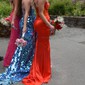 Mermaid Strapless Satin Corset Prom Dresses With Beading