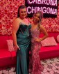 Mermaid Strapless Satin Corset Prom Dresses With Ruched