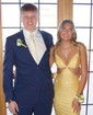 Mermaid V-neck Jersey Cut Out Beaded Prom Dresses