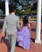 Ball Gown Off-the-shoulder Tulle Tiered Prom Dresses With Appliques