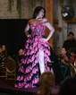 Ball Gown Off-the-shoulder Tulle Tiered Prom Dresses With Appliques