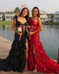 Mermaid One Shoulder Sparkly Sequin Prom Dresses