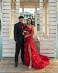 Mermaid One Shoulder Sparkly Sequin Prom Dresses