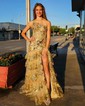Mermaid One Shoulder Sparkly Sequin Prom Dresses