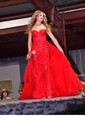 Ball Gown Strapless Sparkly Sequin Prom Dresses With Appliques