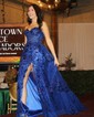 Ball Gown Strapless Sparkly Sequin Prom Dresses With Appliques