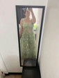 Ball Gown V-neck Tulle 3D Floral Prom Dresses