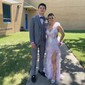 Sheath/Column V-neck Sparkly Sequin Prom Dresses With Feather