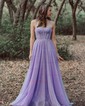 Ball Gown Sweetheart Tulle Corset Prom Dresses With Ruched