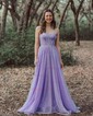 Ball Gown Sweetheart Tulle Corset Prom Dresses With Ruched