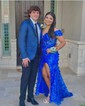 Mermaid Off-the-shoulder Lace Tulle 3D Floral Prom Dresses