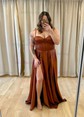 A-line Sweetheart Satin Floor-length Corset Prom Dresses
