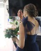 Ball Gown Sweetheart Tulle Ruffle Prom Dresses With Ruched