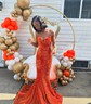 Mermaid V-neck Sparkly Velvet Sequin Prom Dresses