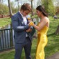 Sheath/Column Strapless Ruched Satin Prom Dresses With Bow
