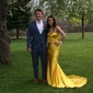 Sheath/Column Strapless Ruched Satin Prom Dresses With Bow