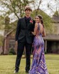 Mermaid V-neck Backless Sparkly Sequin Prom Dresses