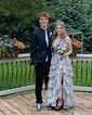 Ball Gown Off-the-shoulder Tulle Tiered Prom Dresses With Appliques