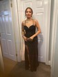 Sheath/Column Strapless Satin Corset Prom Dresses With Appliques