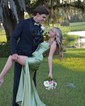 Sheath/Column Strapless Satin Cut Out Prom Dresses With Ruched
