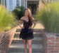 Corset Skater Appliques Tiered Homecoming Dresses