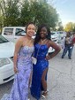 Black Mermaid Scoop Neck Sparkly Sequin Prom Dresses
